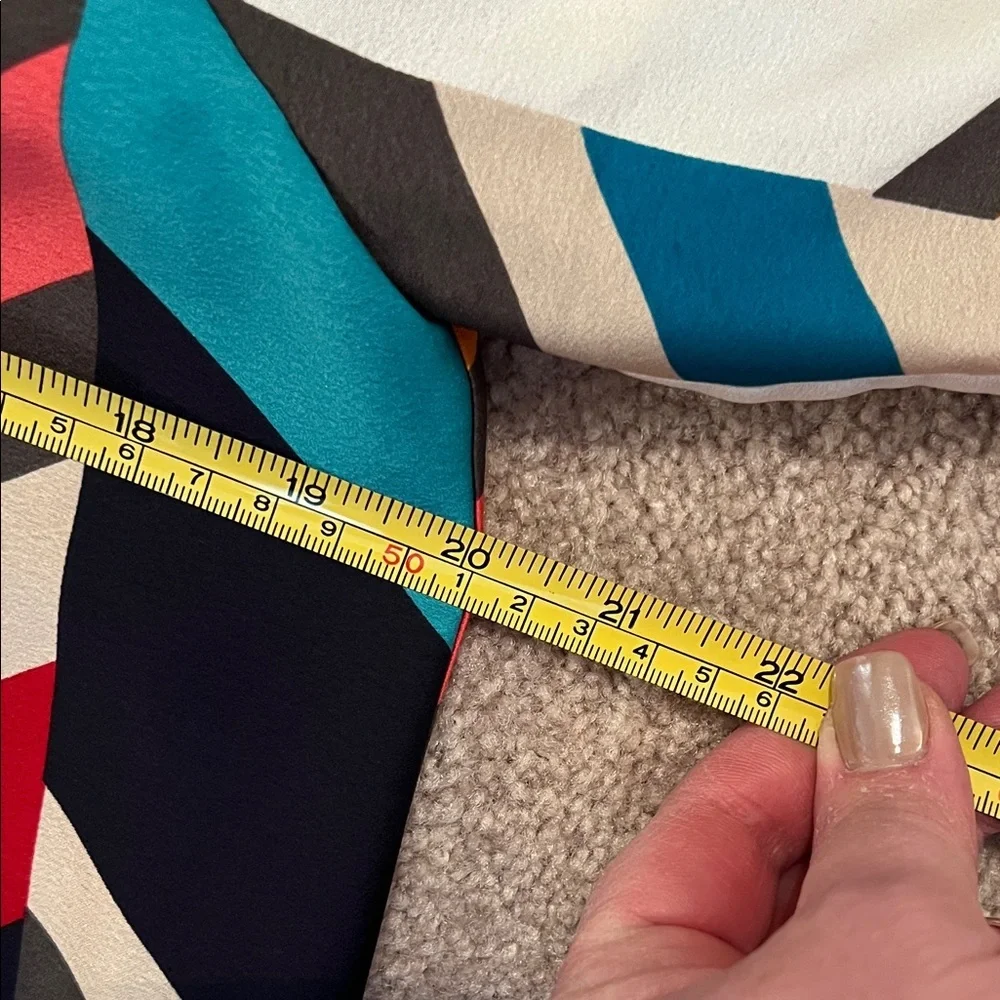 Trina Turk Colorful Chevron Long Sleeve Dress, NWT, L - Picture 6 of 8
